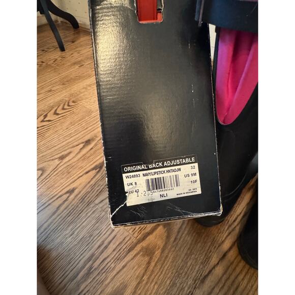 HUNTER Adjustable Rain Boots Navy Pink Size 10 - Picture 5 of 7